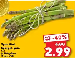 Kaufland Span./ital. Spargel, grün Angebot