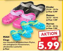 Kaufland MAUI Clogs kinder Angebot