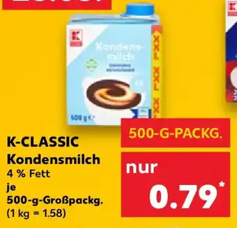 Kaufland K-CLASSIC Kondensmilch Angebot