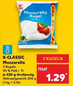 Kaufland K-CLASSIC Mozzarella Angebot