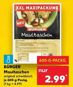 Kaufland BÜRGER Maultaschen Angebot