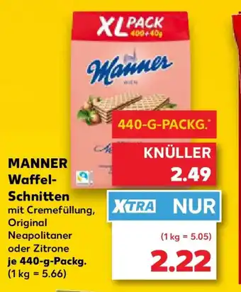 Kaufland MANNER Waffel- Schnitten Angebot