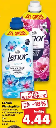 Kaufland LENOR Weichspüler Angebot