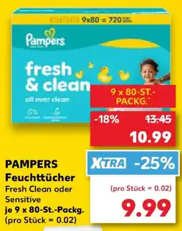 Kaufland PAMPERS Feuchttücher Angebot