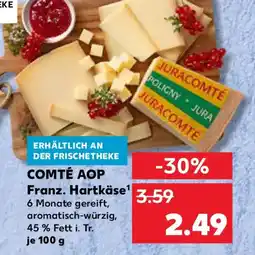 Kaufland COMTÉ AOP Franz. Hartkäse Angebot