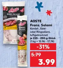 Kaufland AOSTE Franz. Salami Angebot