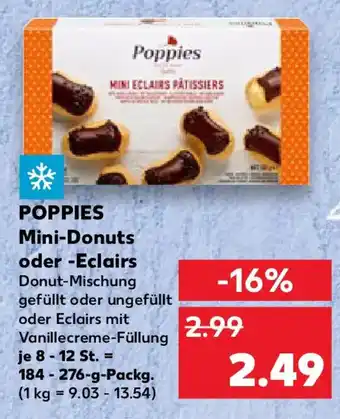 Kaufland POPPIES Mini-Donuts oder -Eclairs Angebot