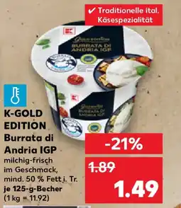 Kaufland K-GOLD EDITION Burrata di Andria IGP Angebot