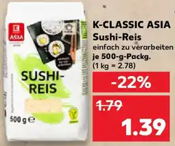Kaufland K-CLASSIC ASIA Sushi-Reis Angebot