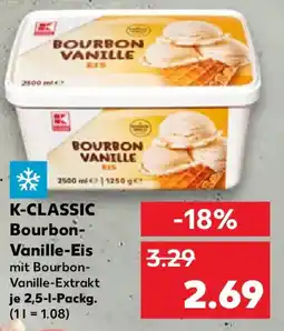 Kaufland K-CLASSIC Bourbon- Vanille-Eis Angebot