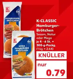 Kaufland K-CLASSIC Hamburger- Brötchen Angebot