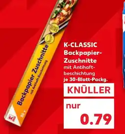 Kaufland K-CLASSIC Backpapier- Zuschnitte Angebot