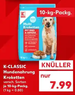 Kaufland K-CLASSIC Hundenahrung Kroketten Angebot
