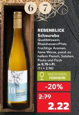 Kaufland REBENBLICK Scheurebe Angebot