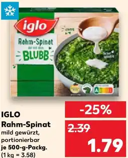 Kaufland IGLO Rahm-Spinat Angebot