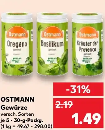 Kaufland OSTMANN Gewürze Angebot