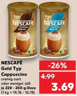 Kaufland NESCAFÉ Gold Typ Cappuccino Angebot