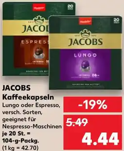 Kaufland JACOBS Kaffeekapseln Angebot