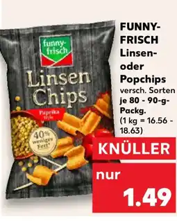 Kaufland FUNNY- FRISCH Linsen- oder Popchips Angebot
