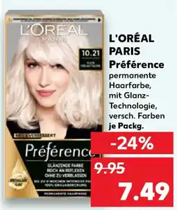Kaufland L'OREAL PARIS Préférence Angebot