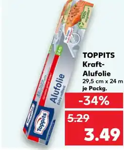 Kaufland TOPPITS Kraft- Alufolie Angebot