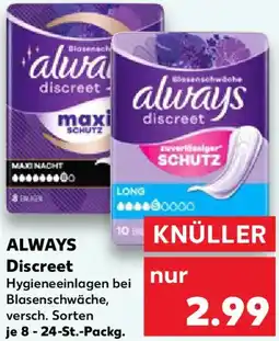 Kaufland ALWAYS Discreet Angebot