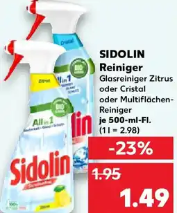 Kaufland SIDOLIN Reiniger Angebot