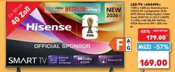 Kaufland Hisense LED-TV 40A49S Angebot
