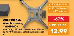Kaufland ONE FOR ALL Wandhalterung WM2440 Angebot