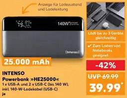 Kaufland INTENSO Powerbank HE25000 Angebot