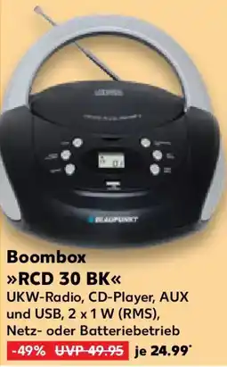Kaufland BLAUPUNKT Boombox RCB 30 BK Angebot