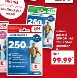 Kaufland Jahrespaket S 250 GB Angebot