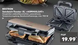 Kaufland BESTRON Sandwich-Toaster XL ASM90XLSAT Angebot