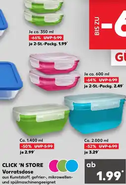 Kaufland CLICK 'N STORE Vorratsdose Angebot