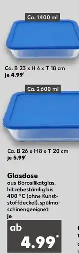Kaufland CLICK 'N STORE Glasdose Angebot