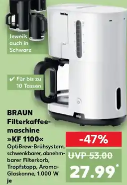 Kaufland BRAUN Filterkaffeemaschine KF1100 Angebot
