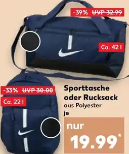 Kaufland NIKE Sporttasche oder Rucksack Angebot