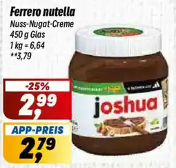 Simmel Ferrero nutella Nuss-Nugat-Creme Angebot