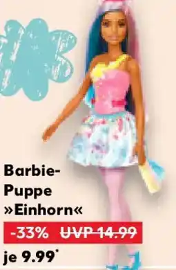Kaufland MATTEL Barbie- Puppe Einhorn Angebot