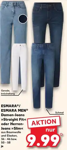 Kaufland ESMARA/ ESMARA MEN Damen-Jeans Straight Fit oder Herren- Jeans Slim Angebot