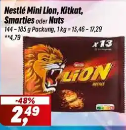 Simmel Nestlé Mini Lion, Kitkat, Smarties oder Nuts Angebot