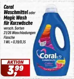 Simmel Coral Waschmittel oder Magic Wash für Kurzwäsche Angebot
