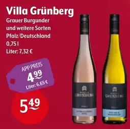 Getränke Hoffmann Villa Grünberg Grauer Burgunder Angebot