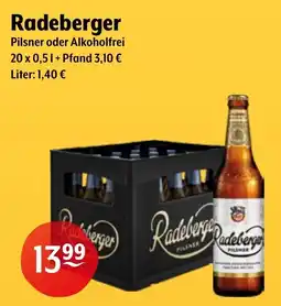 Getränke Hoffmann Radeberger Pilsner oder Alkoholfrei Angebot