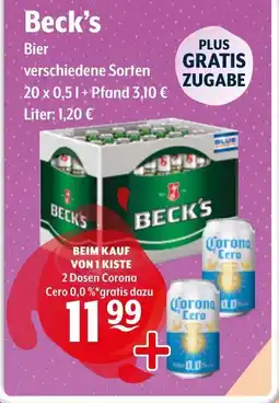 Getränke Hoffmann Beck's Bier Angebot
