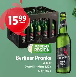 Getränke Hoffmann Berliner Pranke Vollbier Angebot