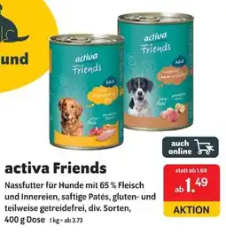 Das Futterhaus activa Friends Nassfutter für Hunde Angebot