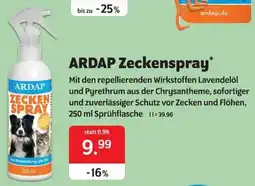 Das Futterhaus ARDAP Zeckenspray Angebot