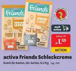 Das Futterhaus activa Friends Schleckcreme Angebot