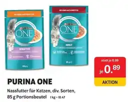 Das Futterhaus PURINA ONE Nassfutter für Katzen Angebot